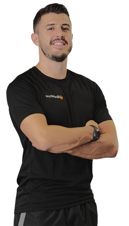 A smiling fitness trainer